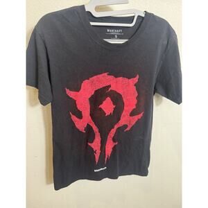 World Of Warcraft Horde Logo Mens‎ Shirt Black Red Size Small T-shirt Blizzard